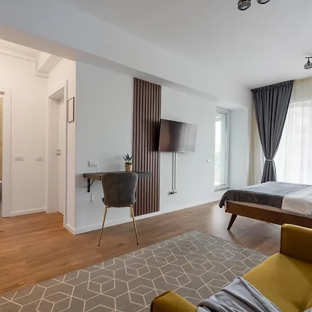 Апартаменты Urban Zen Elegant & Terrace & Parking Бухарест